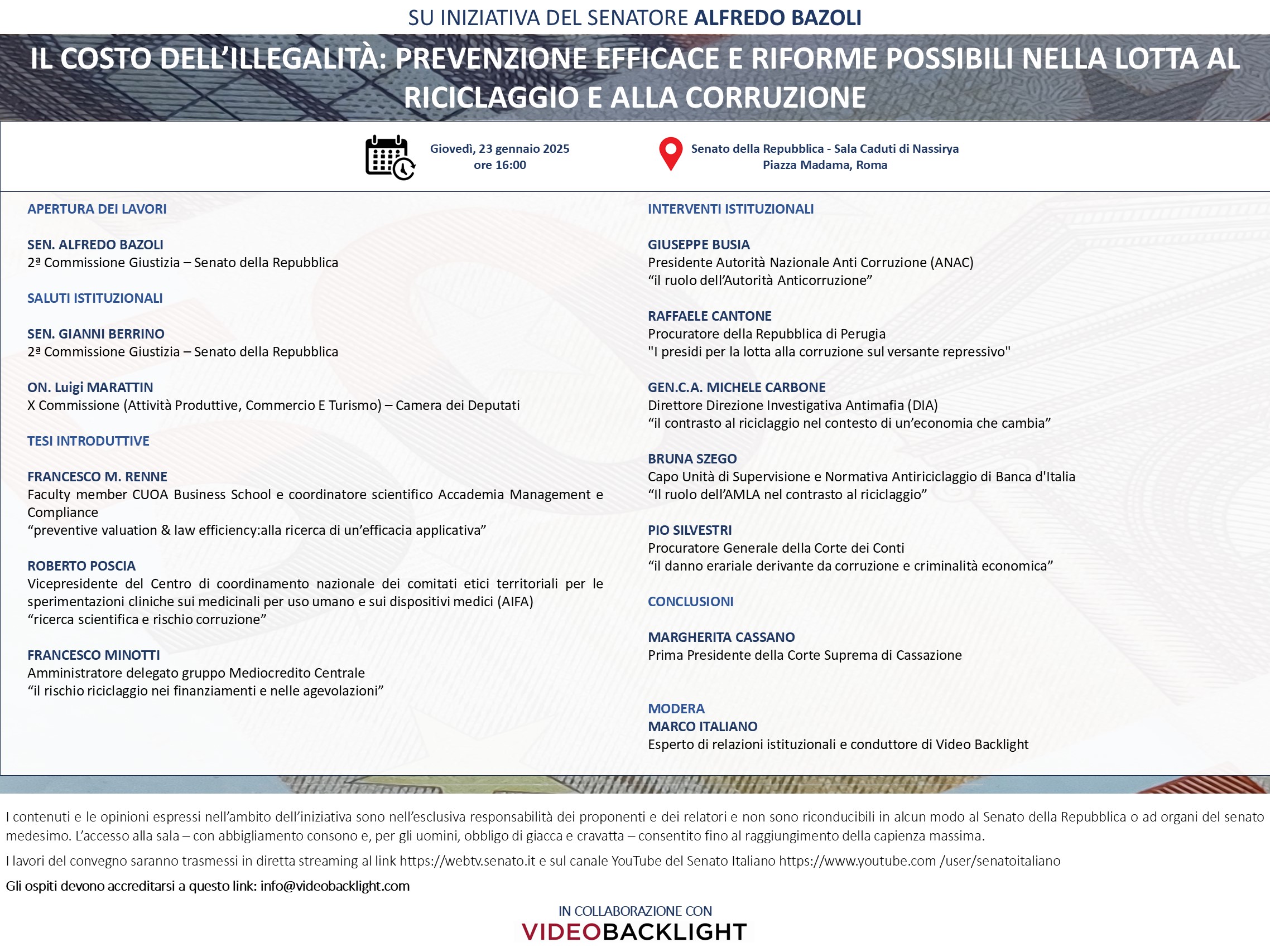 Il costo dell’illegalità: prevenzione efficace e riforme possibili nella lotta al riciclaggio e alla corruzione